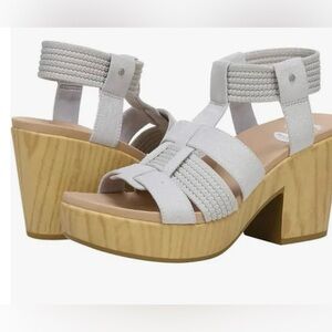 NWT/NIB Dr. Scholls Women's light grey Platform Sandals size 8.5 M.